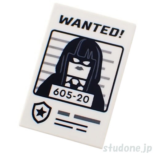 LEGO レゴ プリントパーツ 2x3タイル(WANTED!・ミニフィグ605-20) 部品