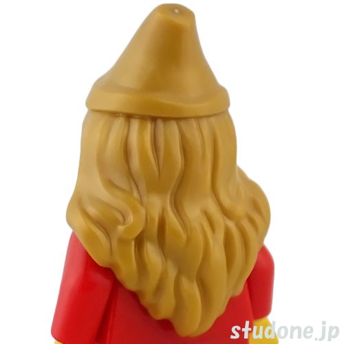 LEGO レゴ アクセサリー ヘア(パールゴールド・ポインテッド ハット/パールゴールド) パーツ 部品 後ろ画像