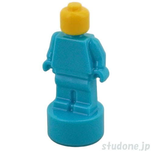 LEGO レゴ アクセサリー フィグスタチュー1x1(ミディアムアジュール/イエロー ヘッド) パーツ 部品
