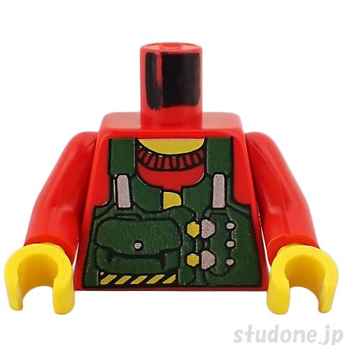 LEGO レゴ アクセサリー トルソー(ベスト グリーン・ポーチ) パーツ 部品