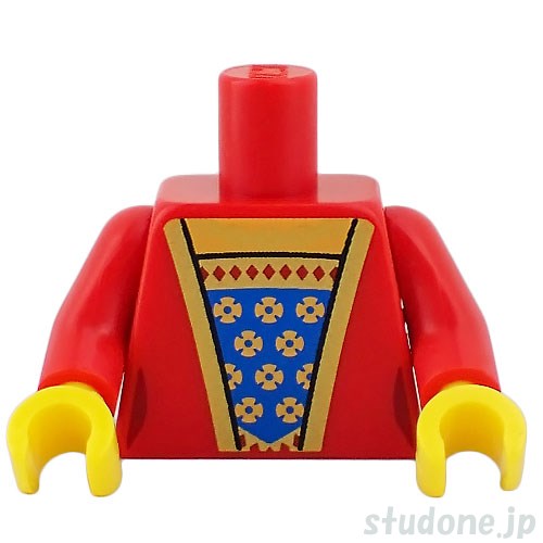 LEGO レゴ アクセサリー トルソー(ドレス レッド・ファブリック・ブルー/ゴールド) パーツ 部品