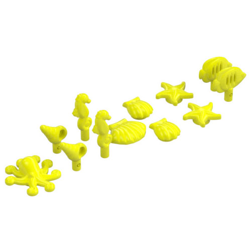 LEGO レゴ アクセサリー 動物パーツ フレンズ・マリン ライフ・マルチパック(ネオンイエロー) 部品