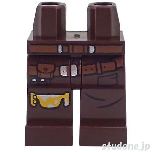 LEGO レゴ アクセサリー レッグ(ダークブラウン・ベルト/ホルスターストラップ/ニーバッド) パーツ 部品