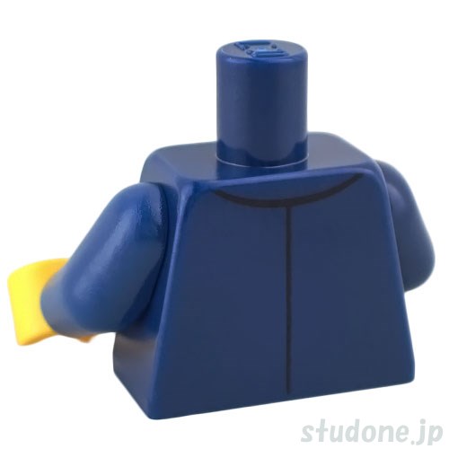 LEGO レゴ アクセサリー トルソー( パイロット スーツ ダークブルー) パーツ 部品 後ろ画像