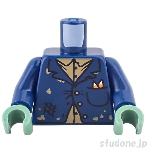LEGO レゴ アクセサリー トルソー(フランケンシュタイン・hol435) パーツ 部品 正面画像