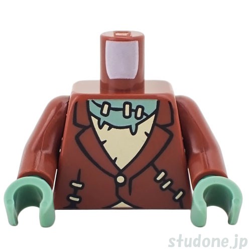 LEGO レゴ アクセサリー トルソー(フランケンシュタイン・twn528) パーツ 部品 正面画像