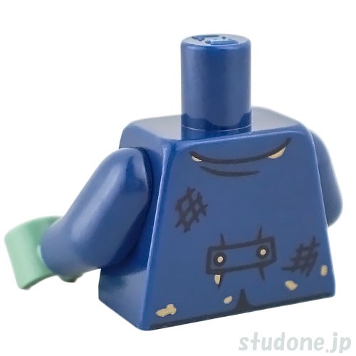 LEGO レゴ アクセサリー トルソー(フランケンシュタイン・hol435) パーツ 部品 後ろ画像