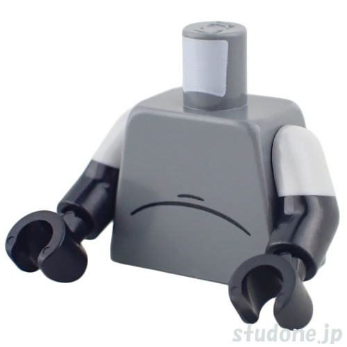 LEGO レゴ アクセサリー トルソー(半袖・ダークブルーイッシュグレー/リンクル) パーツ 部品