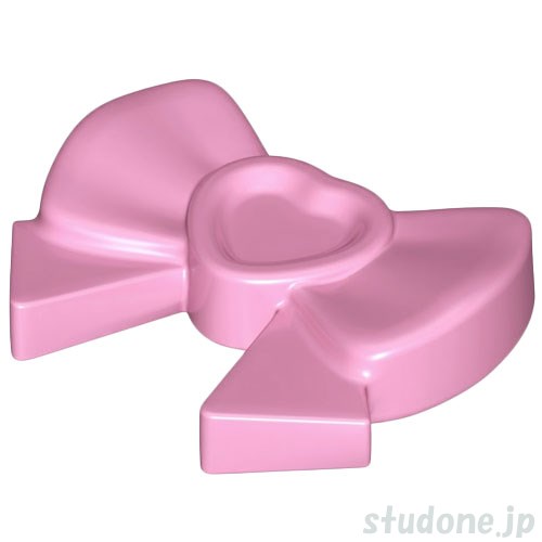 LEGO レゴ アクセサリー フレンズ・ヘアーリボン/ハート・ピン（ブライトピンク） パーツ 部品