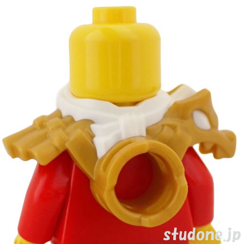 LEGO レゴ アクセサリー ドラゴン ヘッド ショルダーパット クロスシース（ホワイト） パーツ 部品 後ろ画像