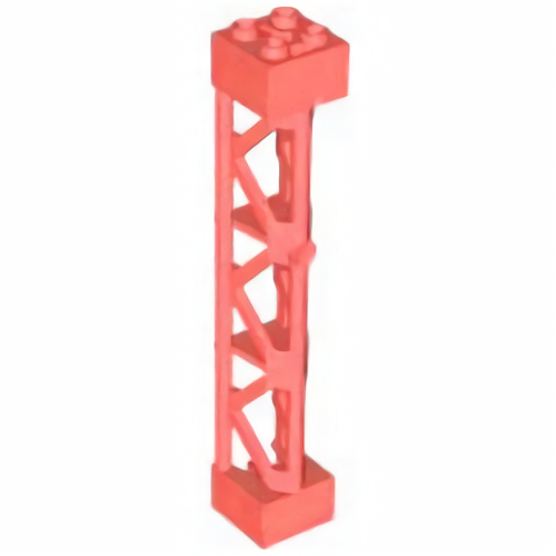 LEGO レゴ アクセサリー エクステリアパーツ 三角柱2x2x10・TYPE4-18(コーラル) 部品