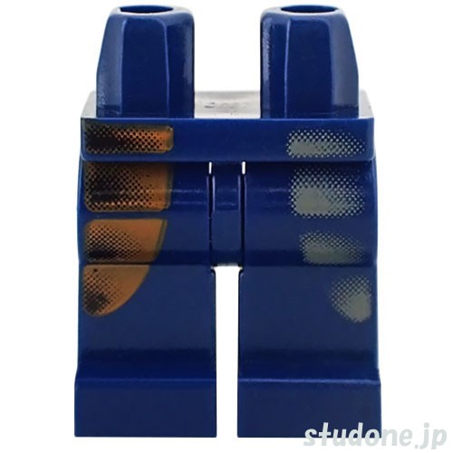 LEGO レゴ アクセサリー レッグ(ダークブルー・ダークグレー/オレンジ パネル 色あせ) パーツ 部品