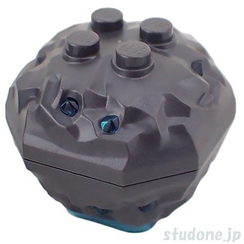 LEGO レゴ アクセサリー ロック4x4・クリスタル(パールダークグレー/トランスライトブルー) パーツ 部品