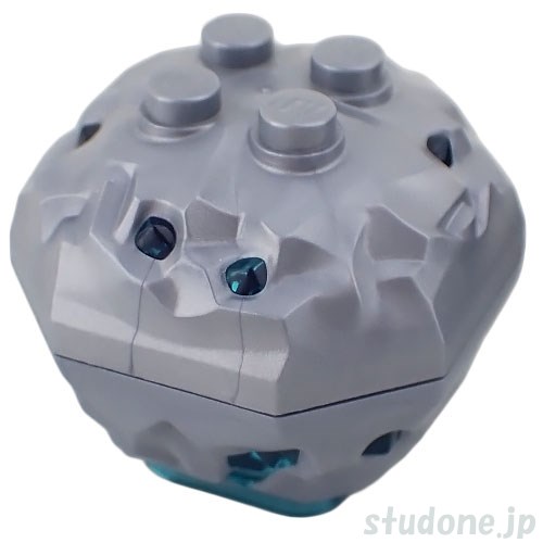 LEGO レゴ アクセサリー ロック4x4・クリスタル(フラットシルバー/トランスライトブルー) パーツ 部品