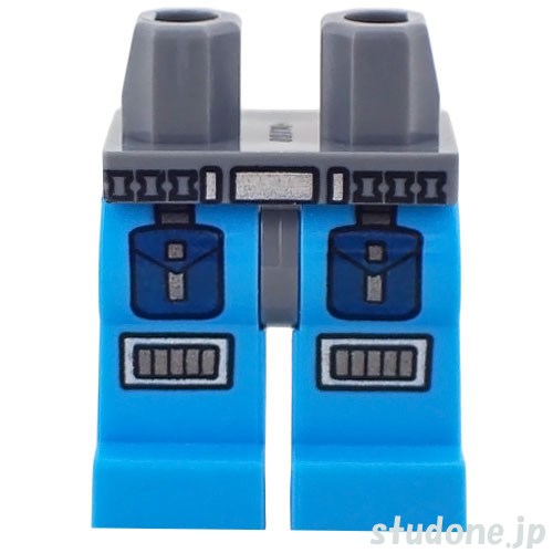 LEGO レゴ アクセサリー レッグ(ダークブルーイッシュグレー/ダークアジュール・ベルト/ポケット/ニーバッド) パーツ 部品