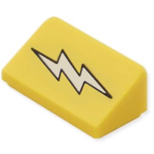 レゴパーツ専門スタッドワン レゴパーツ発売中 30 スロープ 1x2x2 3 ホワイトライトニングボルト