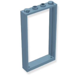 レゴパーツ専門スタッドワン レゴパーツ発売中 ドアフレーム1x4x6 4穴 サンドブルー